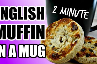 2 MINUTE GLUTEN FREE ENGLISH MUFFIN RECIPE | Microwave English Muffins Paleo Bread In A Mug