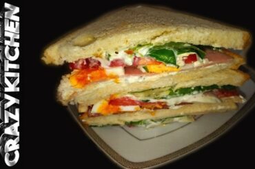 Το Καλυτερο Σαντουιτς Μπομπα Με Blue Sauce - Ευκολο Σαντουιτς Τοστ Συνταγη  - Sandwich Recipes Easy