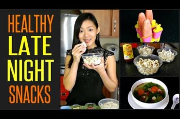 10 Healthy LATE NIGHT Snacks (Under 100 Calories)