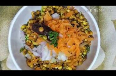 Diet sprouts protein salad recipe | Healthy and tasty sprouts | weight loss fried sprouts salad