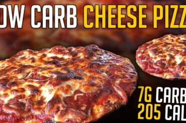 Low Carb Pizza Recipe w/ Only 205 Cals & 7g Carbs!