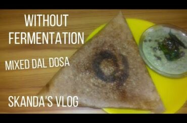 High protein multi Dal dosa/Mixed dal dosa recipe/Healthy Lunch box ideas.