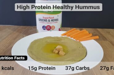 Low Calorie Protein Rich Hummus - High Protein Healthy Hummus