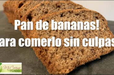 Pan de banana saludable | Healthy banana bread