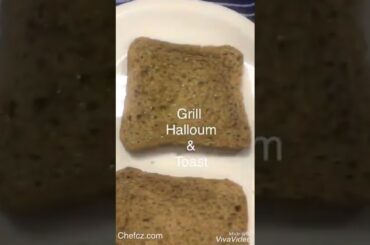 Grilled Halloum cheese brownToast Sandwich