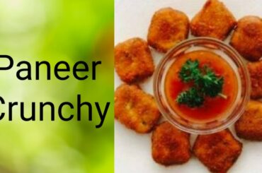 Paneer Crunchy | paneer crunchy recipe | paneer snacks | healthy snacks.