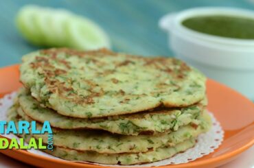 Cucumber Soya Pancake (Healthy Breakfast) by Tarla Dalal