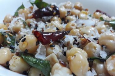 HEALTHY & TASTY SUNDAL Recipe|| chickpeas|| Vella kadal recipe ||with english subtitle ep:7