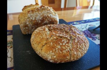 No-Knead Honey Oatmeal… (super easy… no mixer… no bread machine)