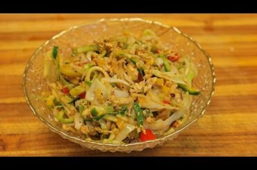 Asian Style Zoodles - zucchini noodles - zucchini pasta - keto recipes - healthy recipes