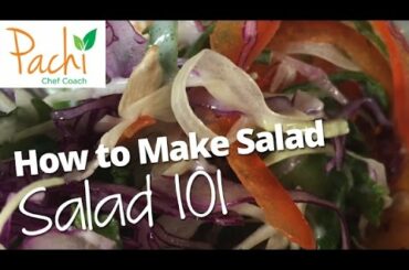 How to Make Salads VIDEO for WEIGHT LOSS LOW CALORIE and HIGH FLAVOR by Pachi