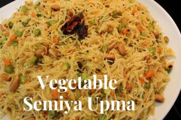 Vegetable Semiya Upma/#VermicelliUpma #HealthyBreakfast /#upmaRecipe #26