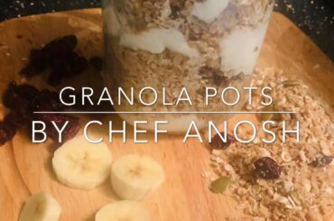 GRANOLA POTS | Healthy Breakfast | Quick Oats Breakfast | Made By Anosh