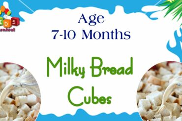 Milky Bread Cubes for 7-10 Months Old Babies | Food Recipe For Kids
