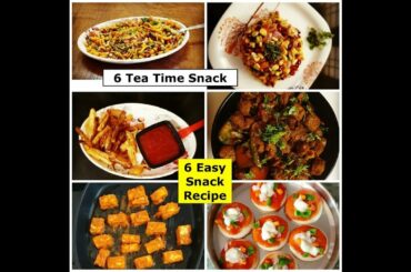 6 Tea Time Snacks - Healthy Snacks Recipe