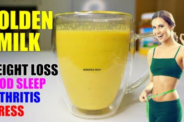 Turmeric Milk For Weight Loss (2 Ways) | Golden Milk For Weight Loss