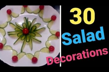 Beautiful salad decorations ideas /vegetable salad decoration recipe