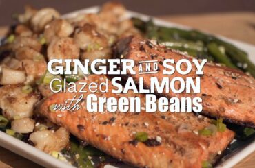 Ginger & Soy Glazed Salmon with Green Beans | Blackstone Griddle