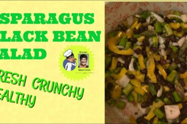 Asparagus Black Bean Salad (CRUNCHY HEALTHY)