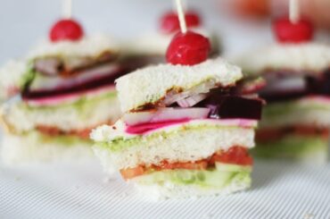 Vegetable Club Sandwich | Healthy Triple Layered Sandwich Recipe | Kanak's Kitchen