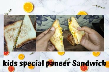 Paneer Sandwich Recipe In Tamil/Healthy Vegetarian Sandwich for Kids/Paneer & Cheese sandwich Recipe