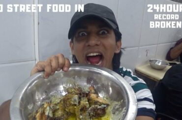 30 INDIAN STREET FOOD IN 24 HOURS | RECORD Broken |Fruit SANDWICH