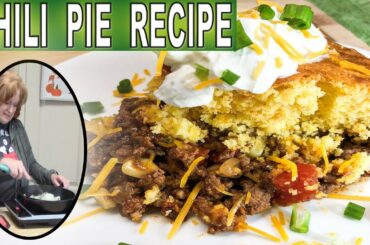 CHILI PIE RECIPE WITH CORNBREAD TOPPING Simple Easy Delicious Dinner