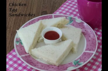 Chicken & Mayonnaise Sandwiches | Quick & Delicious Cuisine | Kids Lunch Box Idea
