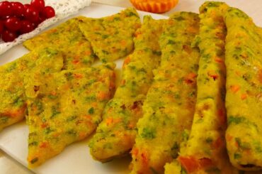 New Healthy Breakfast Recipe//Suji Cheela//Vegetable Suji Chapti recipe