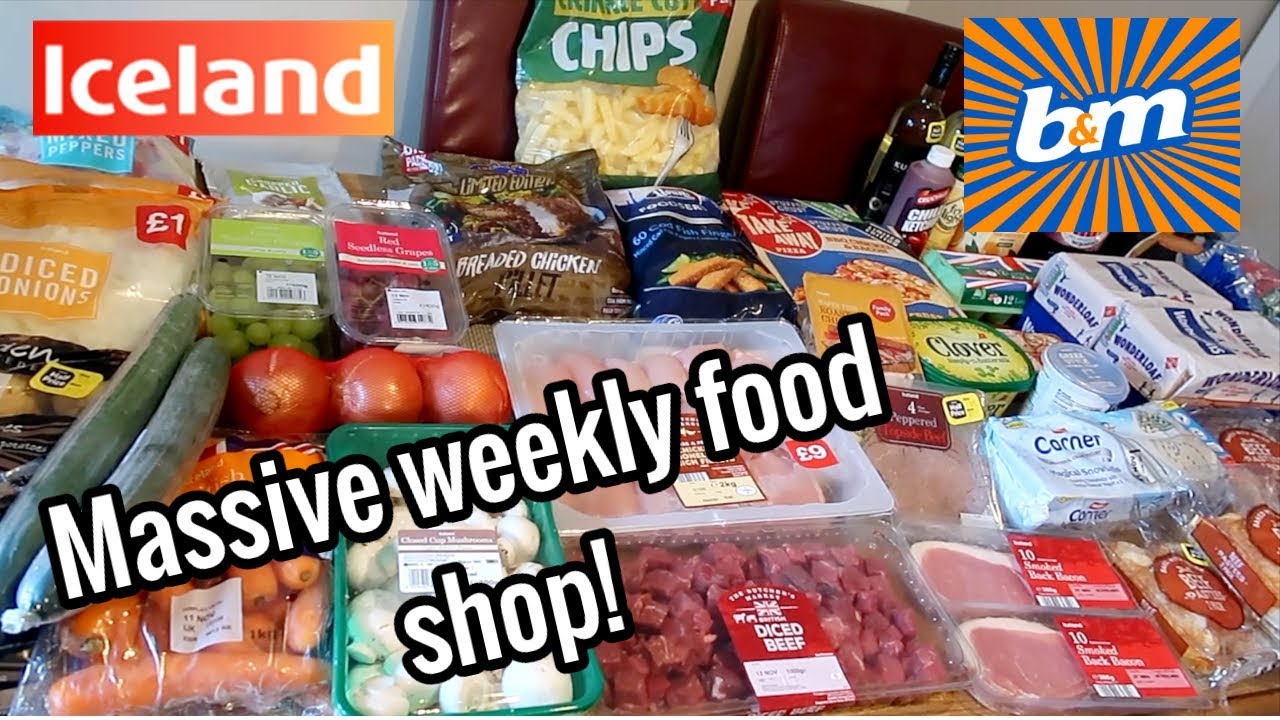 HUGE GROCERY HAUL ~ ICELAND ~ B&M ~ POUNDLAND HUGE GROCERY HAUL ~ ICELAND ~ B&M ~ POUNDLAND