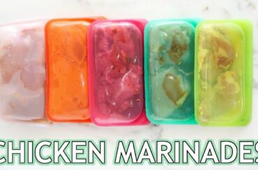 CHICKEN MARINADE RECIPES | healthy, easy, freezer ready