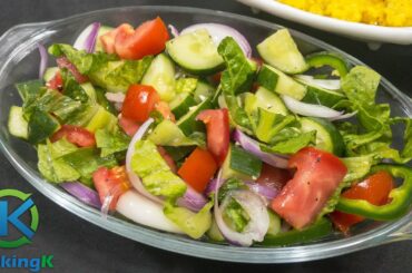 Tomato Lettuce Salad Recipe - Healthy Salad Recipe by KooKingK