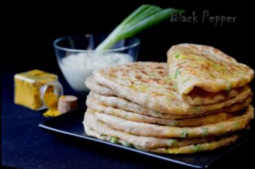 Curry Pancakes with Potato Filling and Spiced Raita Sauce | Black Pepper Chef
