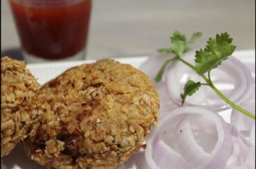 Healthy Snacks Recipe||সয়াবিন ওট্স কাটলেট||Oats Soybean Cutlet||Soyabean Cutlet Recipe