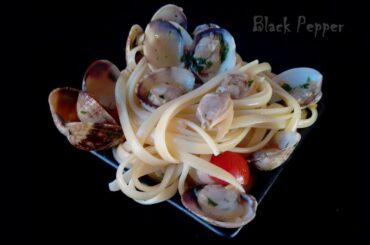 Italian Recipe – Pasta Linguine with Clams and Cherry Tomatoes | Black Pepper Chef