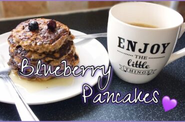 BLUEBERRY PANCAKES - QUICK - EASY AND HEALTHY BREAKFAST IDEA