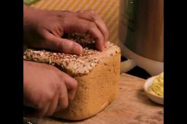 Freshly baked Multi Grain Bread at the comfort of your home using Kent Atta and Bread Maker.