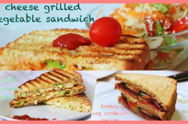 Veg Sandwich Recipe | 3 Instant Breakfast Recipe | Healthy  And Quick
