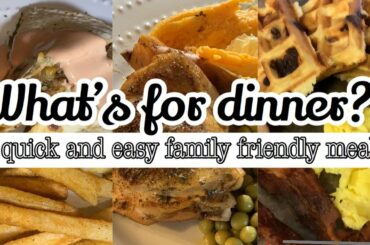 What's for dinner?! / Weekly meal ideas / budget friendly meal ideas