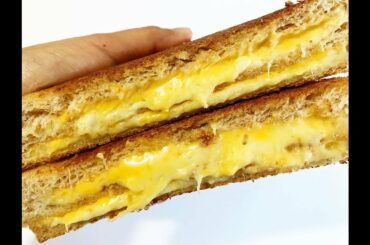 Whole Wheat Grilled Cheese Sandwich : Easy Breakfast Recipe