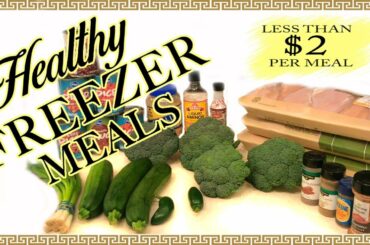HEALTHY FREEZER MEAL PREP || 2 HEALTHY FAMILY DINNER IDEAS || HEALTHY CROCKPOT RECIPES