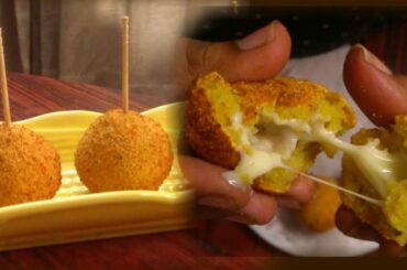 Cheesy rava lollipop - No maida No breadcrumbs healthy kids snack recipe