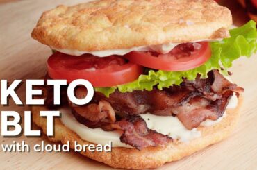 Keto BLT with cloud bread