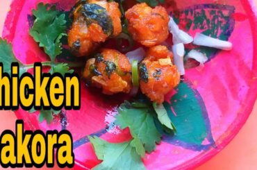 Chicken pakora recipe/চিকেন পাকোড়া/tiny food/Healthy foods