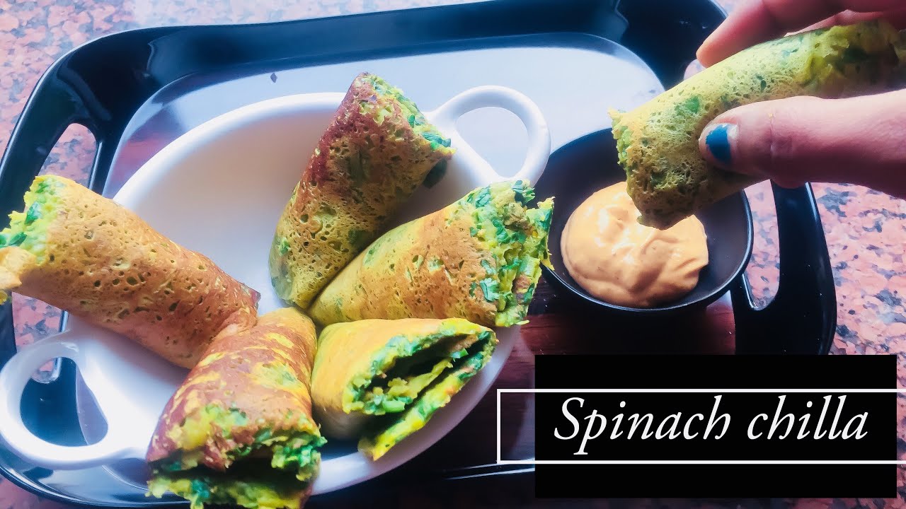 Besan spinach chilla|| easy and healthy breakfast recipe|| kids tiffin box recipe|| Besan spinach chilla|| easy and healthy breakfast recipe|| kids tiffin box recipe||
