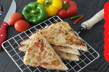 Suji Toast | Instant Rava Toast | Bread toast recipe | Breakfast and snacks recipe |ENGLISH SUBTITLE