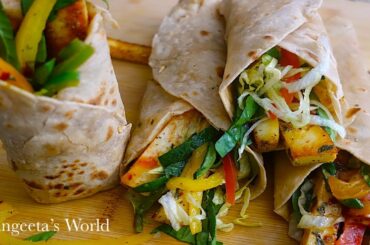 Veg. Kati Roll Recipe • Kids School Lunch Idea • Sangeeta's World
