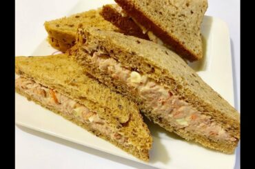 Breakfast Recipe : Healthy Tuna Sandwich with Vegetable