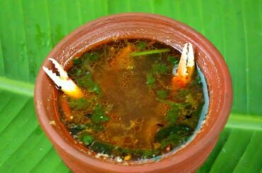 Yummy South Indian Style Recipe CRAB SOUP / இடிச்ச நண்டு ரசம்