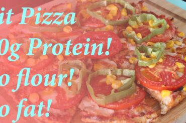Flourless Homemade Pizza Recipe! (Low Fat & High Protein)